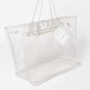 新品未使用品 READY MADE レディメイド ポリエステルPVCクリアバッグ 日本製 クリア ポリエステル 中古 4a005221