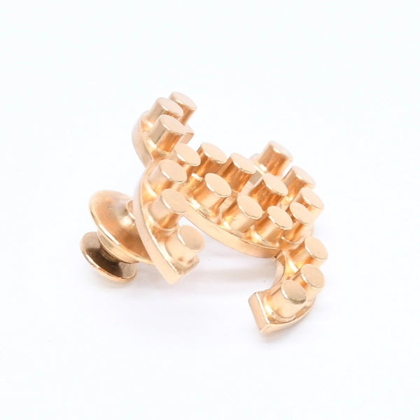 極美品 CHANEL シャネル ココマーク ピンブローチ 重量約9.16g 02A刻印 スタッズ GP メタル ゴールド 中古 4a005154