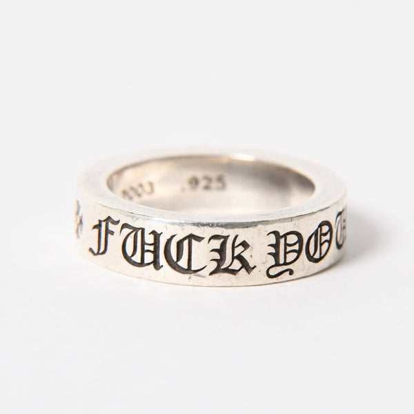 CHROME HEARTS クロムハーツ 6mm SPACER FUCK YOU 6mm スペーサーリング 指輪 重量約11.44g サイズ17号 美品 中古 4a005383