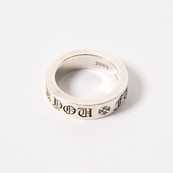 CHROME HEARTS クロムハーツ 6mm SPACER FUCK YOU 6mm スペーサーリング 指輪 重量約11.44g サイズ17号 美品 中古 4a005383