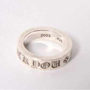CHROME HEARTS クロムハーツ 6mm SPACER FUCK YOU 6mm スペーサーリング 指輪 重量約11.44g サイズ17号 美品 中古 4a005383