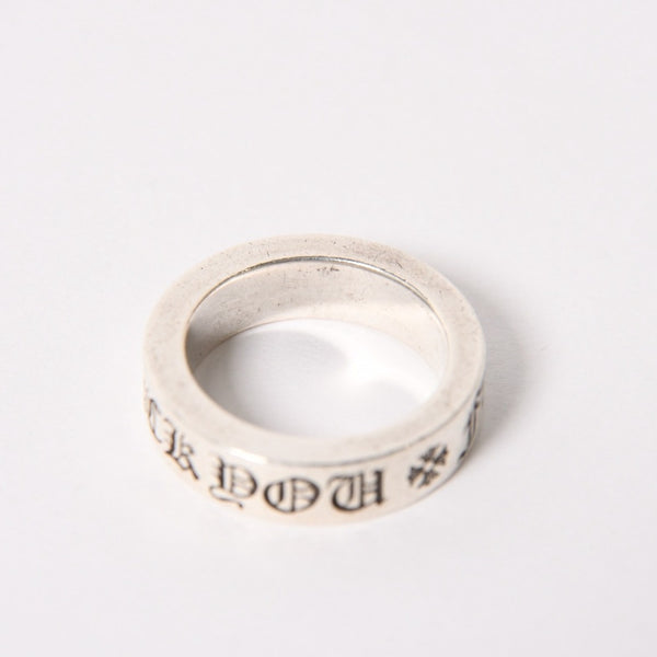 CHROME HEARTS クロムハーツ 6mm SPACER FUCK YOU 6mm スペーサーリング 指輪 重量約11.44g サイズ17号 美品 中古 4a005383