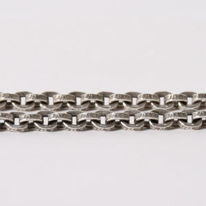 CHROME HEARTS クロムハーツ 18Inch PAPER CHAIN 18インチ ペーパーチェーン ネックレス 重量約36.85g 全長約47cm 美品 中古 4a005376