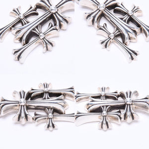 CHROME HEARTS クロムハーツ ラージ ペーパーチェーン ブレスレット 8インチ 重量約36.14g 全長約19cm シルバー925 美品 中古 4a007353