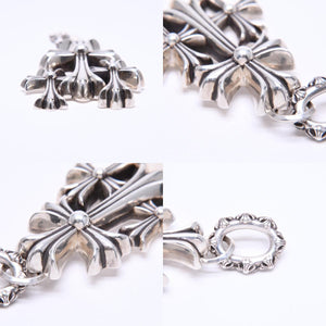 CHROME HEARTS クロムハーツ ラージ ペーパーチェーン ブレスレット 8インチ 重量約36.14g 全長約19cm シルバー925 美品 中古 4a007353