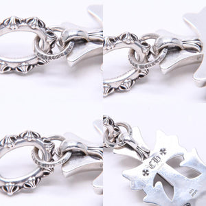 CHROME HEARTS クロムハーツ ラージ ペーパーチェーン ブレスレット 8インチ 重量約36.14g 全長約19cm シルバー925 美品 中古 4a007353