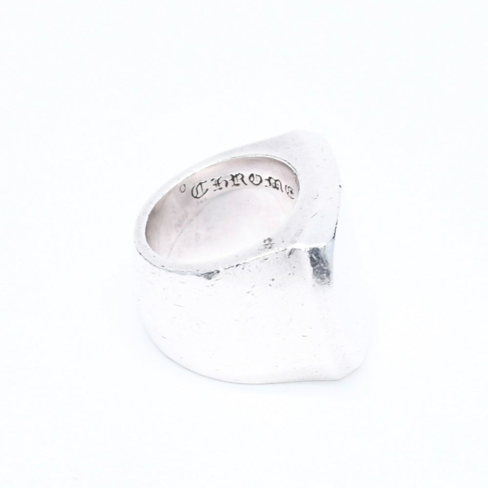 CHROME HEARTS クロムハーツ BIG PJ PLANIN RIN ビッグPJプレーンリング 重量約42.34g サイズ10号 シルバー925 美品 中古 4a007349