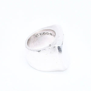 CHROME HEARTS クロムハーツ BIG PJ PLANIN RIN ビッグPJプレーンリング 重量約42.34g サイズ10号 シルバー925 美品 中古 4a007349