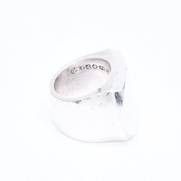 CHROME HEARTS クロムハーツ BIG PJ PLANIN RIN ビッグPJプレーンリング 重量約42.34g サイズ10号 シルバー925 美品 中古 4a007349