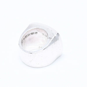 CHROME HEARTS クロムハーツ BIG PJ PLANIN RIN ビッグPJプレーンリング 重量約42.34g サイズ10号 シルバー925 美品 中古 4a007349