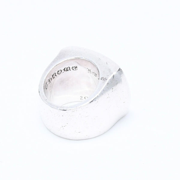 CHROME HEARTS クロムハーツ BIG PJ PLANIN RIN ビッグPJプレーンリング 重量約42.34g サイズ10号 シルバー925 美品 中古 4a007349