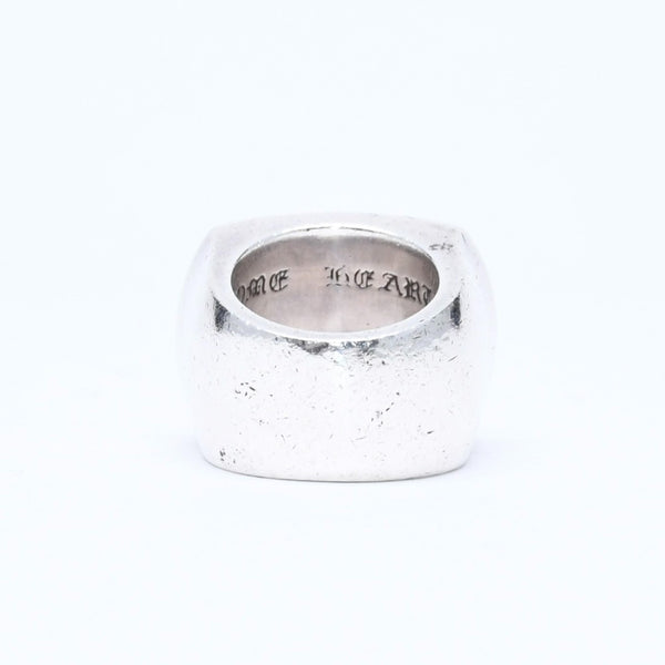 CHROME HEARTS クロムハーツ BIG PJ PLANIN RIN ビッグPJプレーンリング 重量約42.34g サイズ10号 シルバー925 美品 中古 4a007349