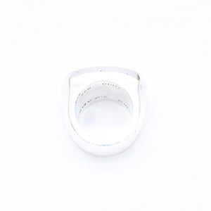 CHROME HEARTS クロムハーツ BIG PJ PLANIN RIN ビッグPJプレーンリング 重量約42.34g サイズ10号 シルバー925 美品 中古 4a007349