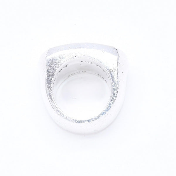 CHROME HEARTS クロムハーツ BIG PJ PLANIN RIN ビッグPJプレーンリング 重量約42.34g サイズ10号 シルバー925 美品 中古 4a007349
