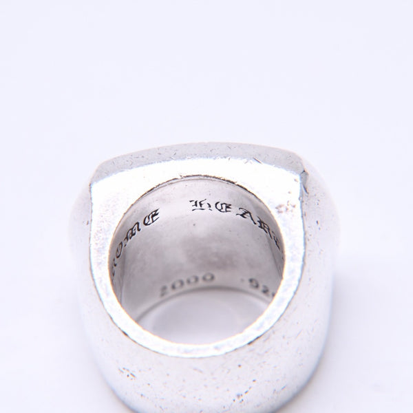 CHROME HEARTS クロムハーツ BIG PJ PLANIN RIN ビッグPJプレーンリング 重量約42.34g サイズ10号 シルバー925 美品 中古 4a007349