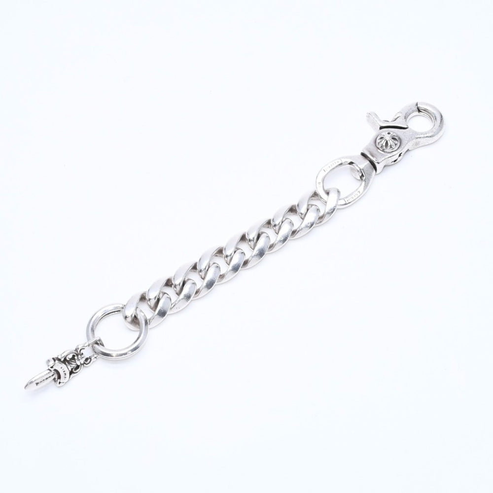 極美品 CHROME HEARTS クロムハーツ CLP CHN CLASSIC-L ロングクラシックリンク ダガーキーチェーン 8LINK 重量約88.19g シルバー925 中古 4a007346