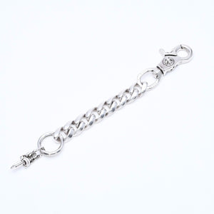 極美品 CHROME HEARTS クロムハーツ CLP CHN CLASSIC-L ロングクラシックリンク ダガーキーチェーン 8LINK 重量約88.19g シルバー925 中古 4a007346