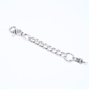 極美品 CHROME HEARTS クロムハーツ CLP CHN CLASSIC-L ロングクラシックリンク ダガーキーチェーン 8LINK 重量約88.19g シルバー925 中古 4a007346