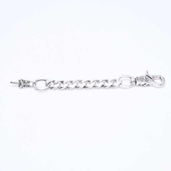 極美品 CHROME HEARTS クロムハーツ CLP CHN CLASSIC-L ロングクラシックリンク ダガーキーチェーン 8LINK 重量約88.19g シルバー925 中古 4a007346