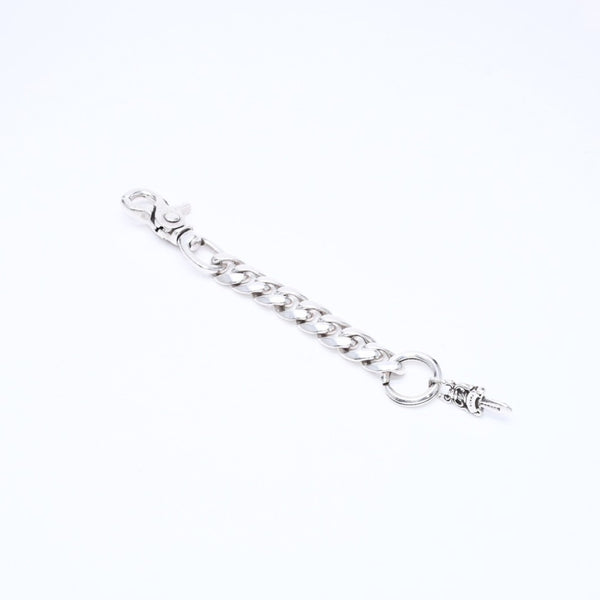 極美品 CHROME HEARTS クロムハーツ CLP CHN CLASSIC-L ロングクラシックリンク ダガーキーチェーン 8LINK 重量約88.19g シルバー925 中古 4a007346