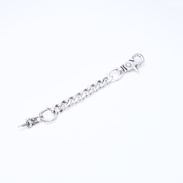 極美品 CHROME HEARTS クロムハーツ CLP CHN CLASSIC-L ロングクラシックリンク ダガーキーチェーン 8LINK 重量約88.19g シルバー925 中古 4a007346