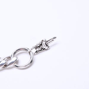 極美品 CHROME HEARTS クロムハーツ CLP CHN CLASSIC-L ロングクラシックリンク ダガーキーチェーン 8LINK 重量約88.19g シルバー925 中古 4a007346
