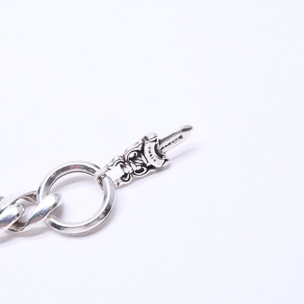 極美品 CHROME HEARTS クロムハーツ CLP CHN CLASSIC-L ロングクラシックリンク ダガーキーチェーン 8LINK 重量約88.19g シルバー925 中古 4a007346