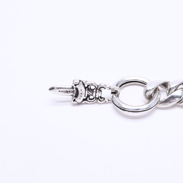 極美品 CHROME HEARTS クロムハーツ CLP CHN CLASSIC-L ロングクラシックリンク ダガーキーチェーン 8LINK 重量約88.19g シルバー925 中古 4a007346