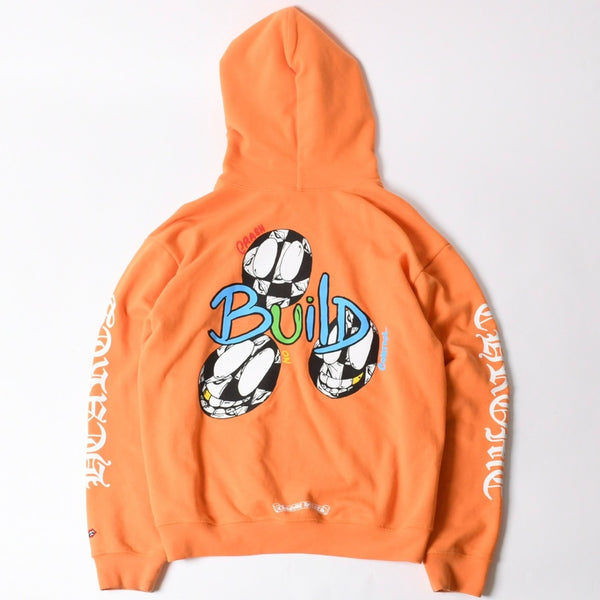 CHROME HEARTS クロムハーツ Matty Boy マッティボーイ スウェット パーカー オレンジ マルチカラー サイズL 中古 4a006673