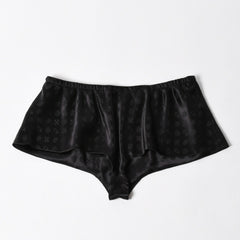 新品未使用品 CHROME HEARTS クロムハーツ シルクジャガード CHプラス シルクハーフパンツ ボクサーショーツ サイズXS 中古 4a005515