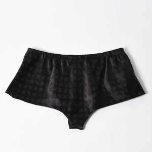 新品未使用品 CHROME HEARTS クロムハーツ シルクジャガード CHプラス シルクハーフパンツ ボクサーショーツ サイズXS 中古 4a005515