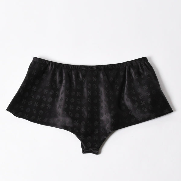 新品未使用品 CHROME HEARTS クロムハーツ シルクジャガード CHプラス シルクハーフパンツ ボクサーショーツ サイズXS 中古 4a005515