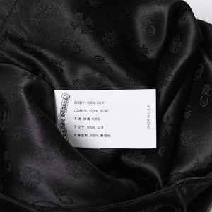 新品未使用品 CHROME HEARTS クロムハーツ シルクジャガード CHプラス シルクハーフパンツ ボクサーショーツ サイズXS 中古 4a005515