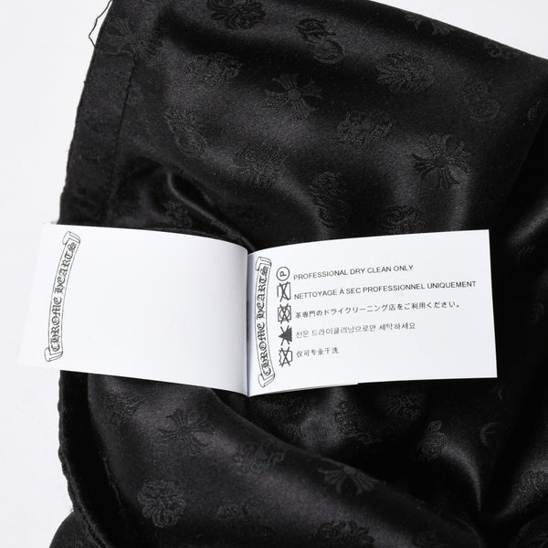 新品未使用品 CHROME HEARTS クロムハーツ シルクジャガード CHプラス シルクハーフパンツ ボクサーショーツ サイズXS 中古 4a005515