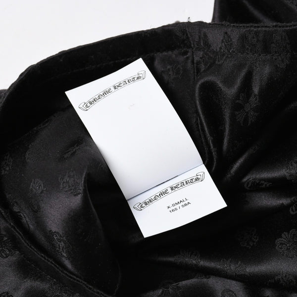 新品未使用品 CHROME HEARTS クロムハーツ シルクジャガード CHプラス シルクハーフパンツ ボクサーショーツ サイズXS 中古 4a005515