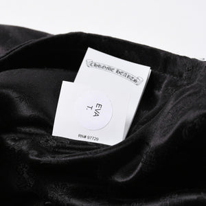 新品未使用品 CHROME HEARTS クロムハーツ シルクジャガード CHプラス シルクハーフパンツ ボクサーショーツ サイズXS 中古 4a005515
