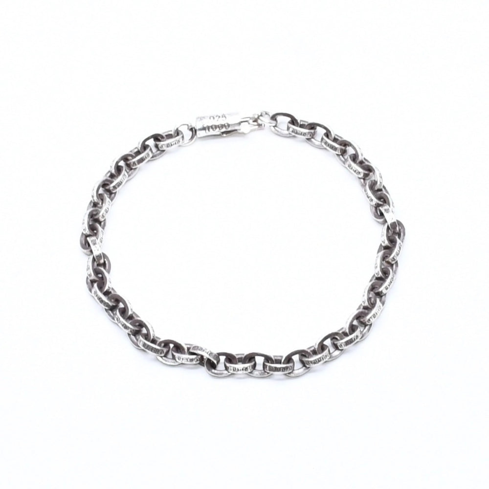 CHROME HEARTS クロムハーツ ラージ ペーパーチェーン ブレスレット 8インチ 重量約36.14g 全長約19cm シルバー925 美品 中古 4a007353