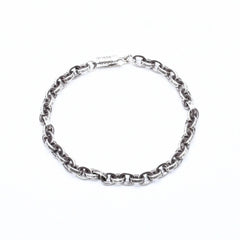 CHROME HEARTS クロムハーツ ラージ ペーパーチェーン ブレスレット 8インチ 重量約36.14g 全長約19cm シルバー925 美品 中古 4a007353