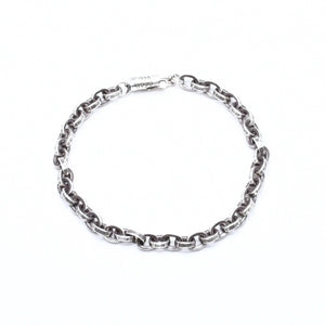 CHROME HEARTS クロムハーツ ラージ ペーパーチェーン ブレスレット 8インチ 重量約36.14g 全長約19cm シルバー925 美品 中古 4a007353