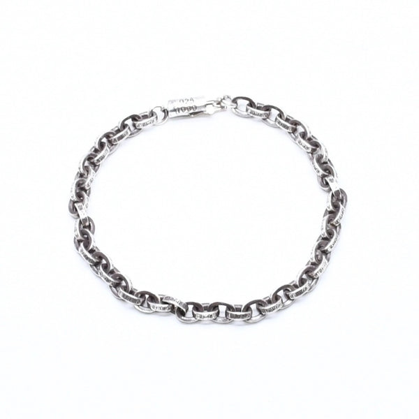 CHROME HEARTS クロムハーツ ラージ ペーパーチェーン ブレスレット 8インチ 重量約36.14g 全長約19cm シルバー925 美品 中古 4a007353