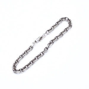 CHROME HEARTS クロムハーツ ラージ ペーパーチェーン ブレスレット 8インチ 重量約36.14g 全長約19cm シルバー925 美品 中古 4a007353