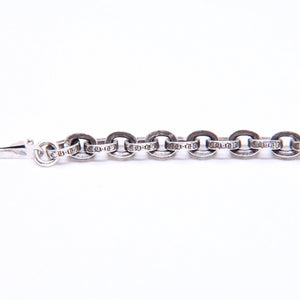 CHROME HEARTS クロムハーツ ラージ ペーパーチェーン ブレスレット 8インチ 重量約36.14g 全長約19cm シルバー925 美品 中古 4a007353
