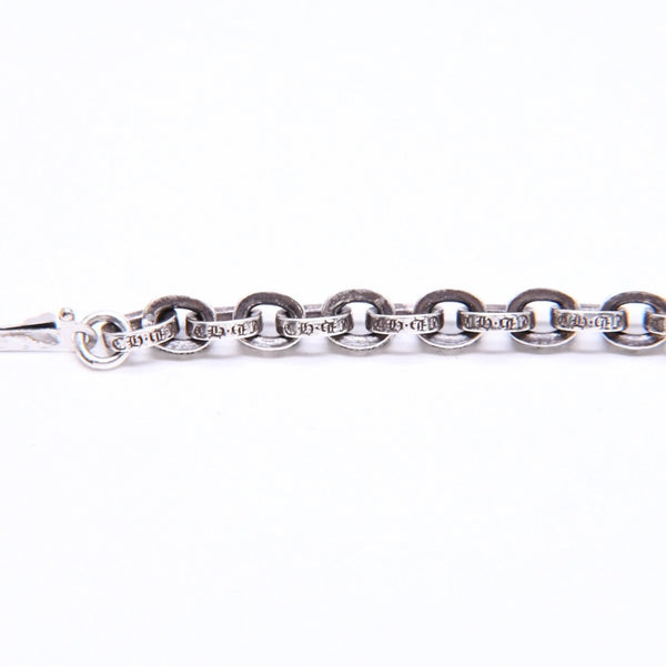 CHROME HEARTS クロムハーツ ラージ ペーパーチェーン ブレスレット 8インチ 重量約36.14g 全長約19cm シルバー925 美品 中古 4a007353