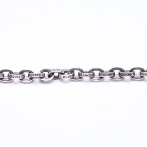 CHROME HEARTS クロムハーツ ラージ ペーパーチェーン ブレスレット 8インチ 重量約36.14g 全長約19cm シルバー925 美品 中古 4a007353