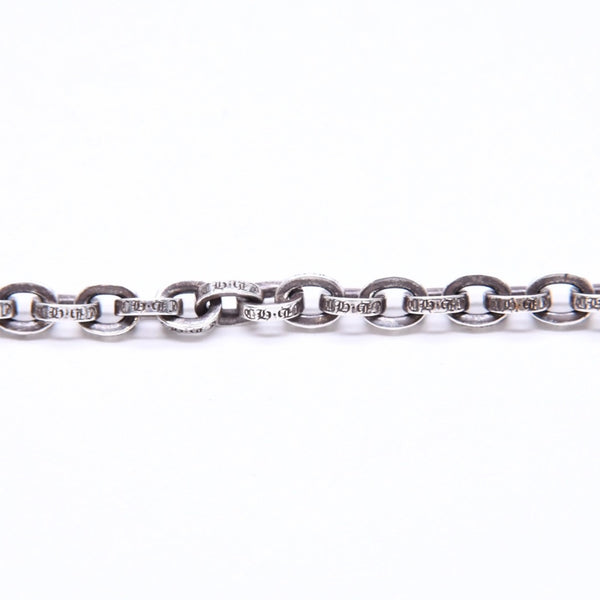 CHROME HEARTS クロムハーツ ラージ ペーパーチェーン ブレスレット 8インチ 重量約36.14g 全長約19cm シルバー925 美品 中古 4a007353