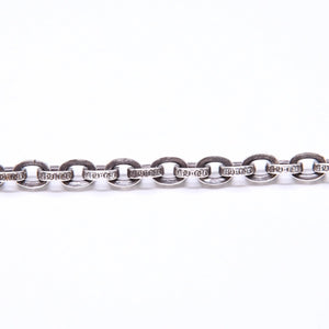 CHROME HEARTS クロムハーツ ラージ ペーパーチェーン ブレスレット 8インチ 重量約36.14g 全長約19cm シルバー925 美品 中古 4a007353