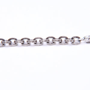 CHROME HEARTS クロムハーツ ラージ ペーパーチェーン ブレスレット 8インチ 重量約36.14g 全長約19cm シルバー925 美品 中古 4a007353