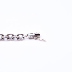 CHROME HEARTS クロムハーツ ラージ ペーパーチェーン ブレスレット 8インチ 重量約36.14g 全長約19cm シルバー925 美品 中古 4a007353