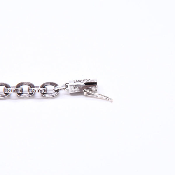 CHROME HEARTS クロムハーツ ラージ ペーパーチェーン ブレスレット 8インチ 重量約36.14g 全長約19cm シルバー925 美品 中古 4a007353