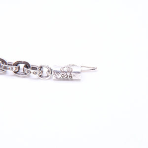 CHROME HEARTS クロムハーツ ラージ ペーパーチェーン ブレスレット 8インチ 重量約36.14g 全長約19cm シルバー925 美品 中古 4a007353
